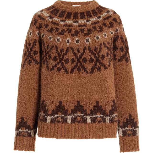 Fair Isle Sweater - CAMEL MULTI - Small