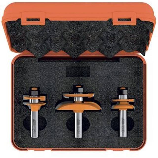 Fräs borrset CMT for raised panel with backcutter; 1/2'' (12,7 mm); profile D; 3 delars