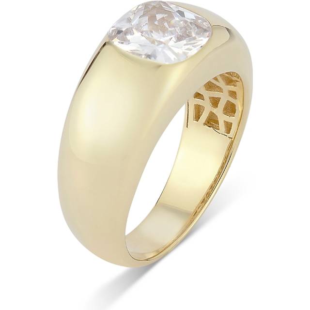 Aqua Cubic Zirconia Bold Dome Ring - Exclusive