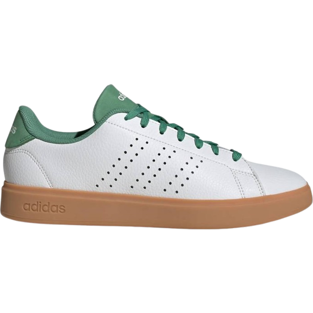 adidas För Män ADVANTAGE 2.0 SHOES, White/Preloved Green/Preloved Green, 40 2/3 EU