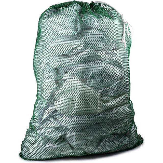 Commercial Mesh Laundry Bag - Sturdy Mesh Material with Drawstring Closure. Ideal Machine Washable Mesh Laundry Bag for Factories  College  Dorm and A