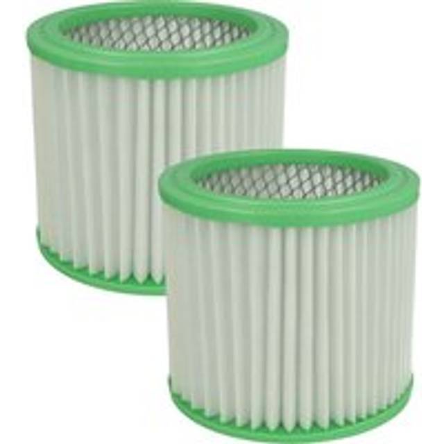 Vhbw - Set 2x Replacement Filters compatible with Einhell bt-vc 700, th-vc 1318, th-vc 1425 Vacuum Cleaner - Cartridge Filter, plastic / paper