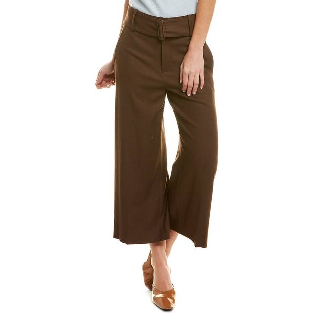 Vince Wide Leg Belted Wool-Blend Culotte