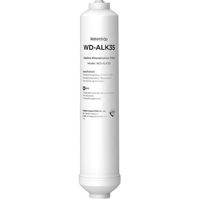 Waterdrop ???????????????? Water Filter WD-ALK35  Alkaline Filter for Reverse Osmosis System  pH Balance and Restore Minerals for RO Alkaline Filter