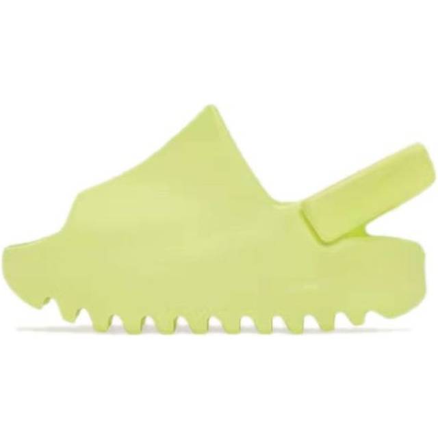 (TD) adidas Yeezy Slide Infants 'Glow Green' GX6140 - Fluorescent Green - 4K