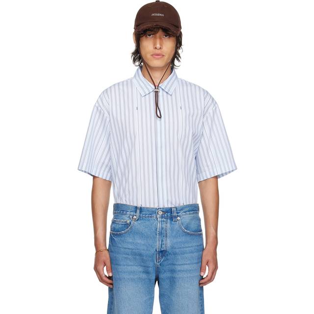 La chemise manches courte - Bleu - 48