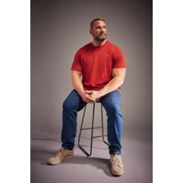 Inside Leg Size 34", Waist Size 44 Mens Badrhino Big & Tall Indigo Dark Blue Stretch Jeans Big & Tall - 34" 44