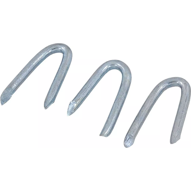 Galvanised staples u nails netting fence post - 1.25in. / 30mm