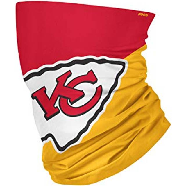 FOCO NFL Kansas City Chiefs Neck Gaiter  One Size  Big Logo
