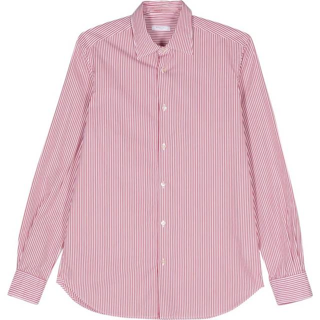 Boglioli - candy-stripe shirt - men - Cotton - 41 - Red
