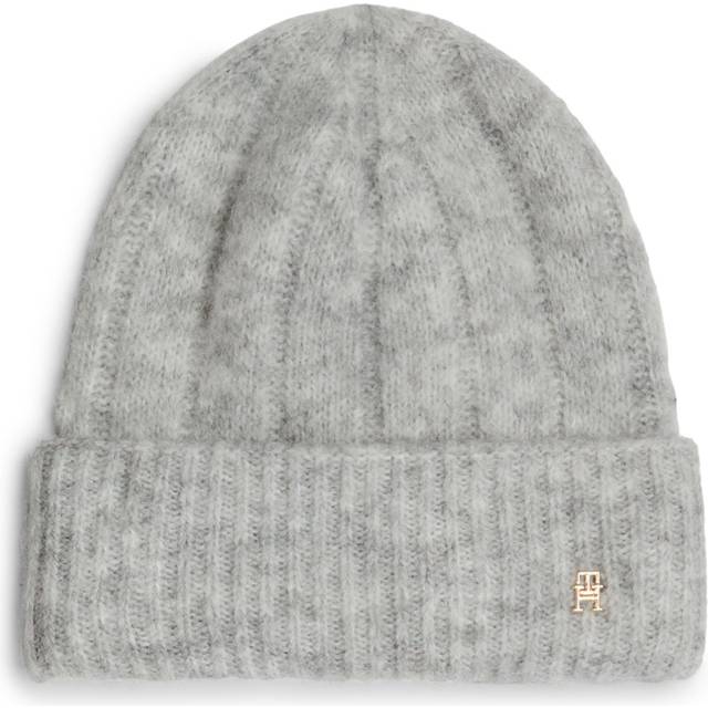 TH Monogram Beanie With Alpaca