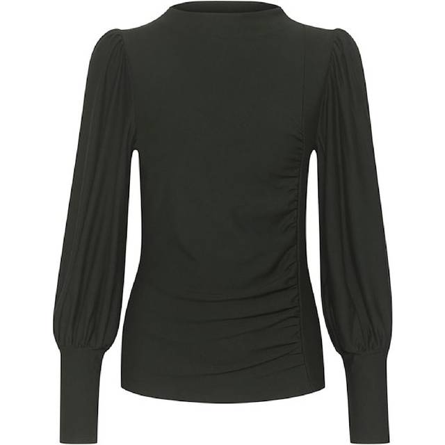 Rifa Ruched Blouse - Jet Set - Founded in 2008 by Sanne Sehested, Gestuz is a contemporary Danish fashion brand known for its effortlessly chic and modern aesthetic. The label seamlessly blends Scandinavian minimalism with bold, vintage-inspired designs to create pieces that are both timeless and on-trend. Whether it's sleek tailoring, statement outerwear, or everyday essentials, you are sure to find something that will portray your individuality with confidence and style.