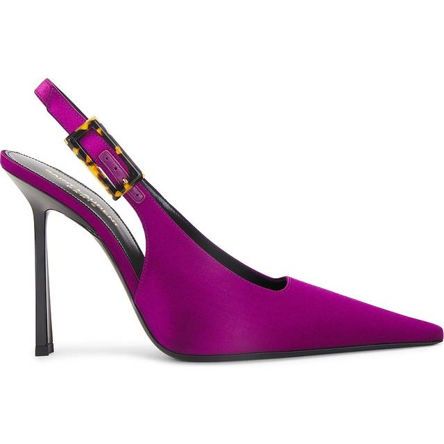 Saint Laurent Slingback Pump in Cyclamen - Purple. Size 36.5 (also in 37, 37.5, 38.5, 39, 39.5, 40, 40.5, 41). (36.5)