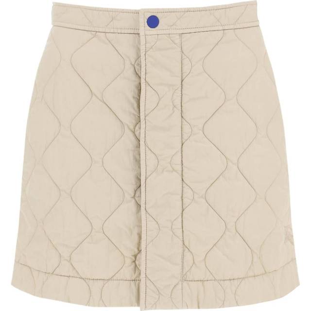 Quilted Miniskirt with Hidden Placket size 40 (40)