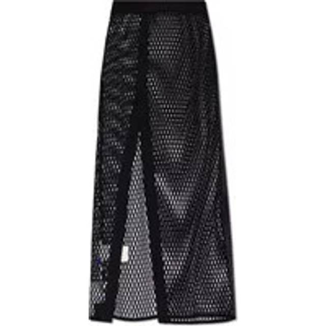High-Waisted Midi Skirt with Mesh Design size 40 (40)