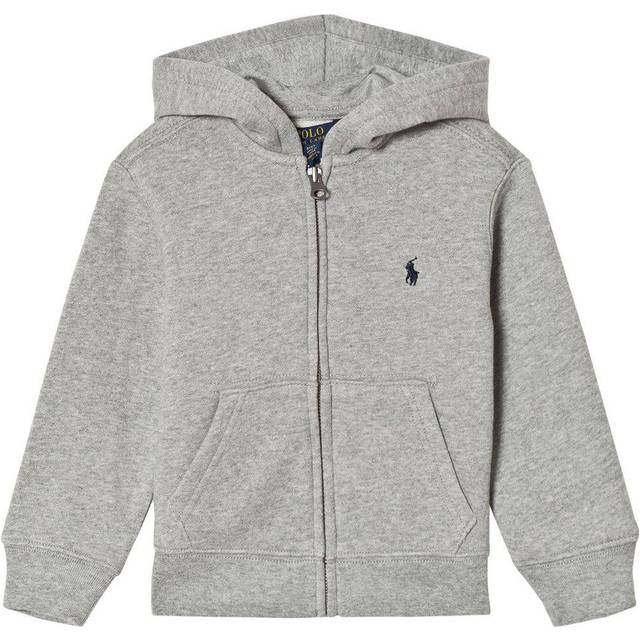 Polo Ralph Lauren Boys Classic Zip Through Hoodie - Grey Marl, Grey Marl, Size 2 Years