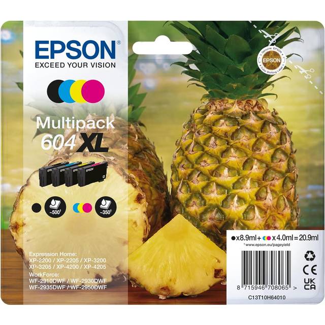 Rabattpaket! Epson 503XL BK-C-M-Y bläckpatron 54 ml Kompatibel