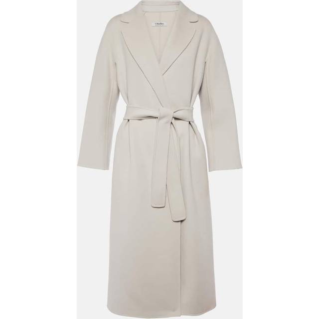'S Max Mara Wool wrap coat - grey (UK 2)