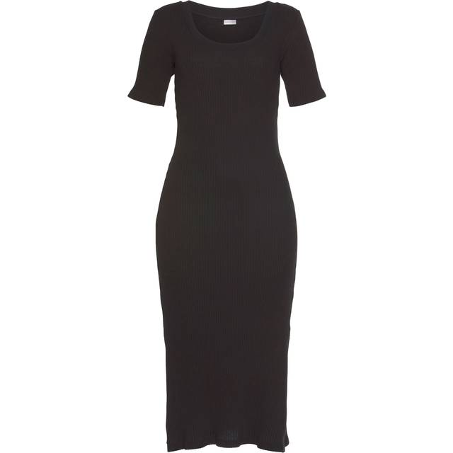 LASCANA Round Neck T-Shirt Dress - Denim