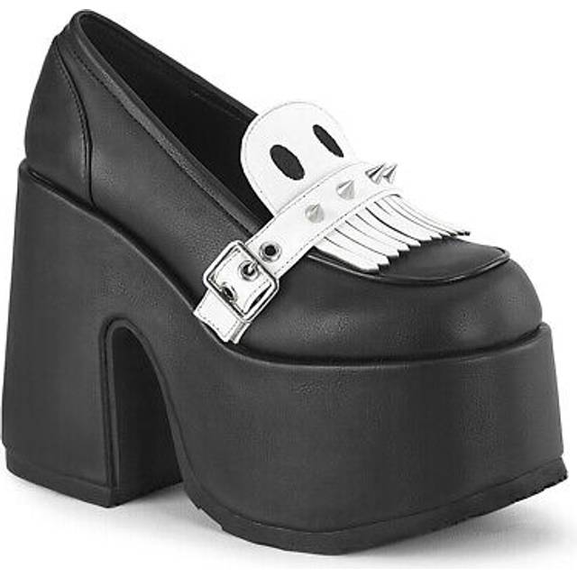 DemoniaCult - Camel 58 Black Vegan Leather - Girl Sandals - black - EU 36 - Synthetic/Textile/Rubber