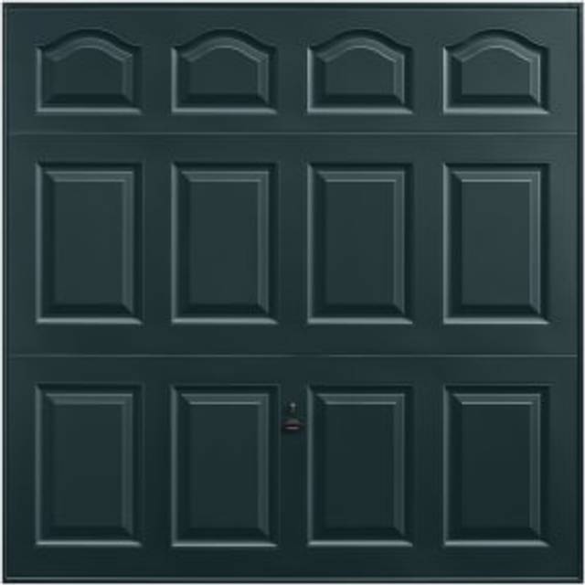 Garador Cathedral Panelled Frameless Retractable Garage Door - Anthracite Grey - 2438 x 2136mm