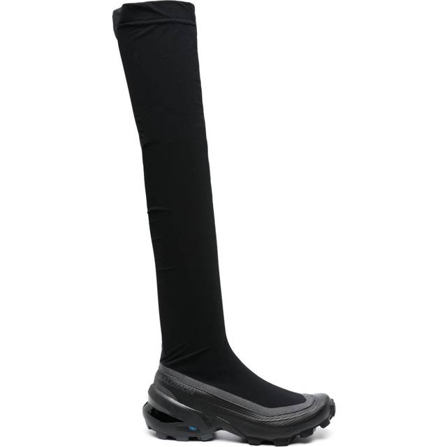 MM6 Maison Margiela X Salomon - thigh-length chunky sneakers - men - Rubber/Nylon/Nylon - 6 - Black