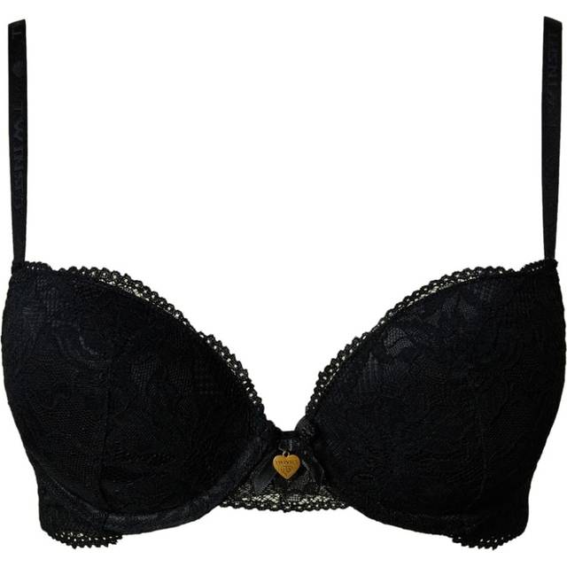 TWINSET - lace push-up bra - women - Polyamide/Spandex/Elastane/Polyamide/Elastane - 3D - Black