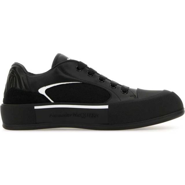 Alexander McQueen - Skate Deck Plimsoll sneakers - men - Canvas/Nappa Leather/Rubber/Calf Suede/Calf Leather - 40 - Black