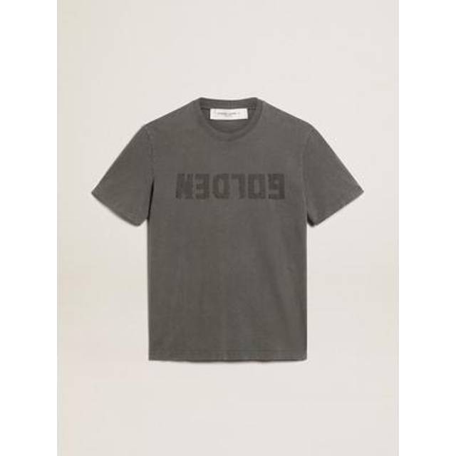 Golden Goose, T-Shirts, male, Gray, M, Crew Neck T-Shirt