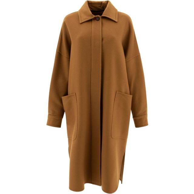 Max Mara - cashmere oversize coat - women - Cashmere - 40 - Brown