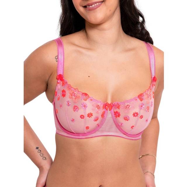 Curvy Kate Strawberry Crush Balcony Bra Pink Multi