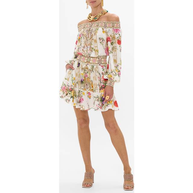 Off Shoulder Short Dress Egyptian Rose, M