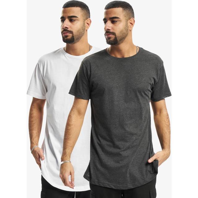 UC Men UC Pre-Pack Shaped Long Tee 2-Pack white+charcoal / XS T-shirt