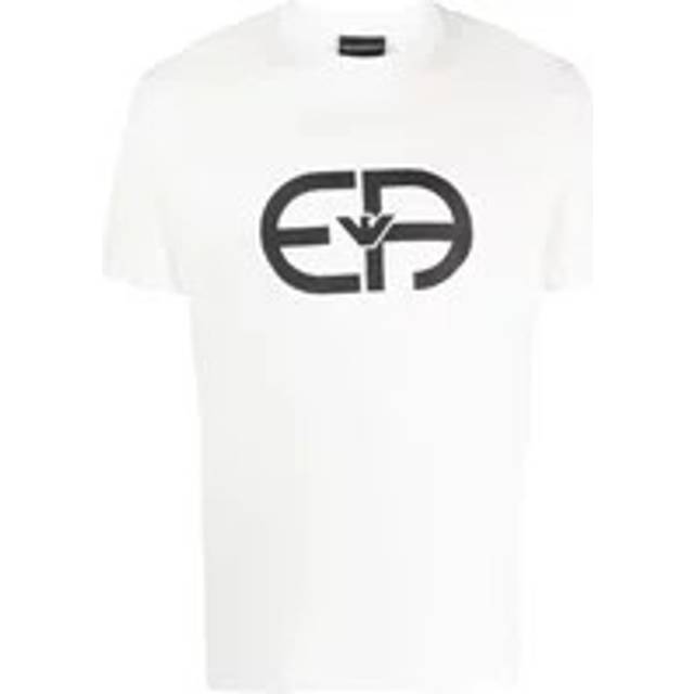 Lyocell-blend jersey T-shirt with oversized EA logo