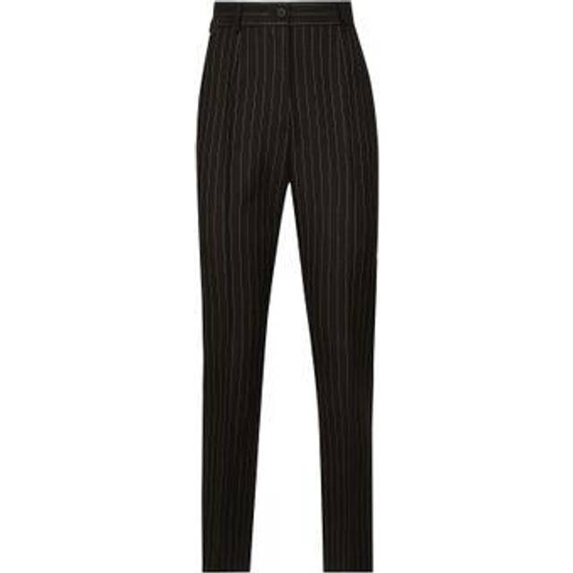 Dolce & Gabbana Tailored Pinstripe Wool Pants - Woman Pants And Shorts Multi-colored 48
