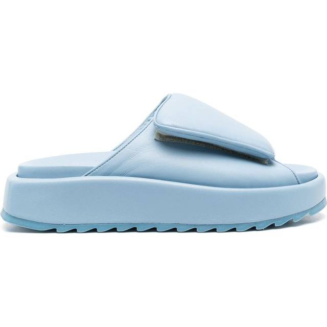 GIABORGHINI - Gia touch strap slides - women - Leather - 40 - Blue
