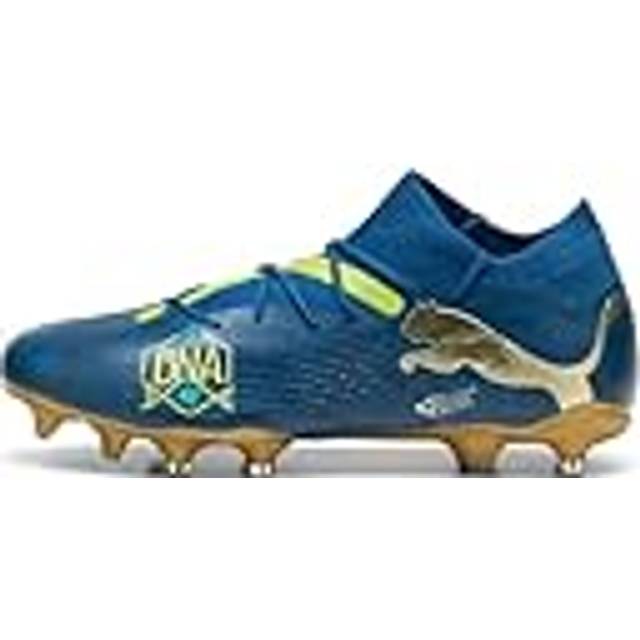 PUMA Future 7 Match FG/AG NJR BNA - Blå/Blå/Pele Gul/Grön/Guld LIMITED EDITION - ['Blå'] (42½)