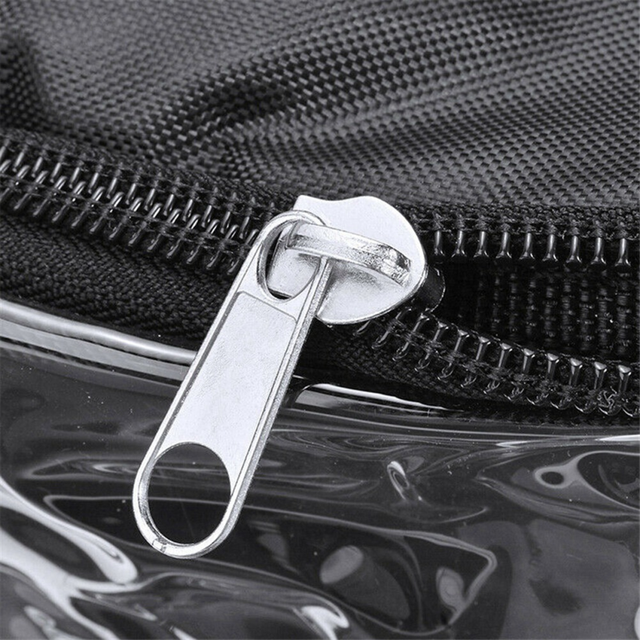 6X Large Clear Holds DVD CD Storage Holder Easy Zip Closure Carry Bag Organizer