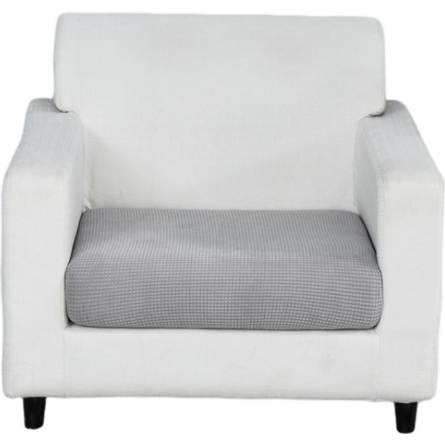Sofa Cover Gray Polyester Thick Stretchable Cushion For Living Room Slipcovers