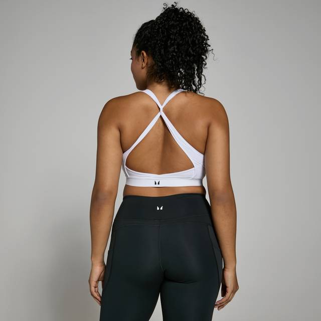 MP Women's Power Cross Back Sports Bra - White - L
