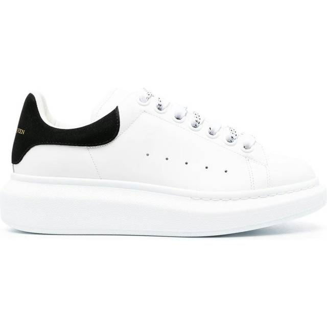 MCQUEEN - Suede-trimmed Leather Exaggerated-sole Sneakers - White - IT 37.5