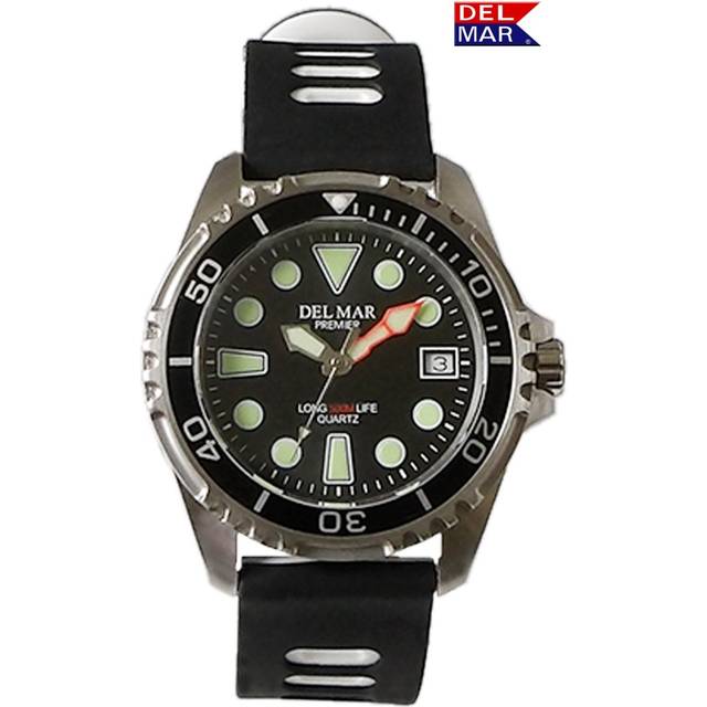 Del Mar Watches 50458 500 Meter Pro Dive Watch 8 - White/Black Band
