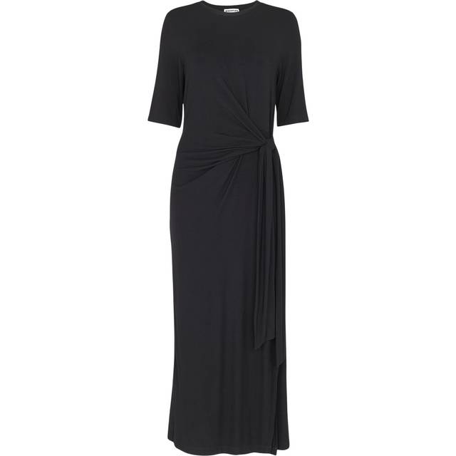Whistles Twist Front Jersey Dress, Black