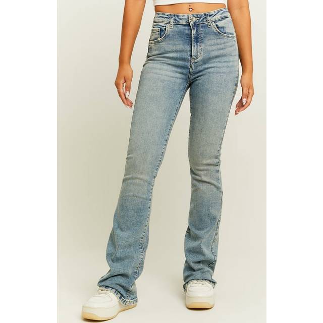 Tally Weijl Blue Light Wash Push Up Flare Jeans - 10