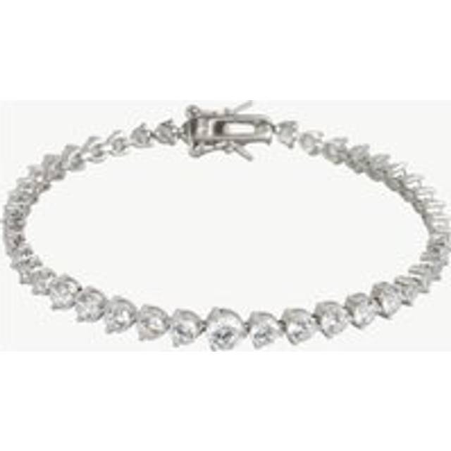 Gradual Size Gemstone Sterling Silver Tennis Bracelet