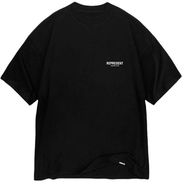 REPRESENT Men's Logo Cotton Owners Club T-Shirt - Black