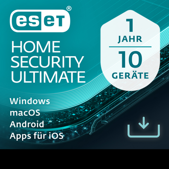 ESET Home Security Ultimate 2025, 10 Geräte - 1 Jahr, Download