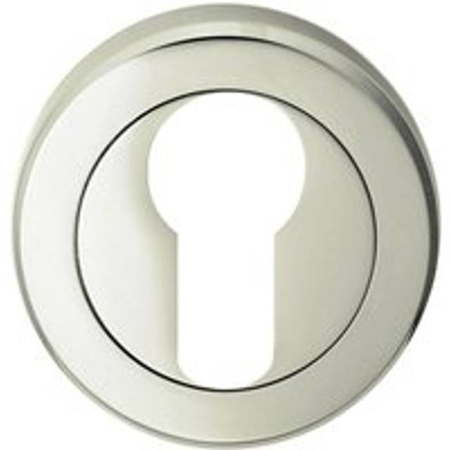 51mm Euro Profile Escutcheon Chamfered Edge Concealed Fix Polished Nickel