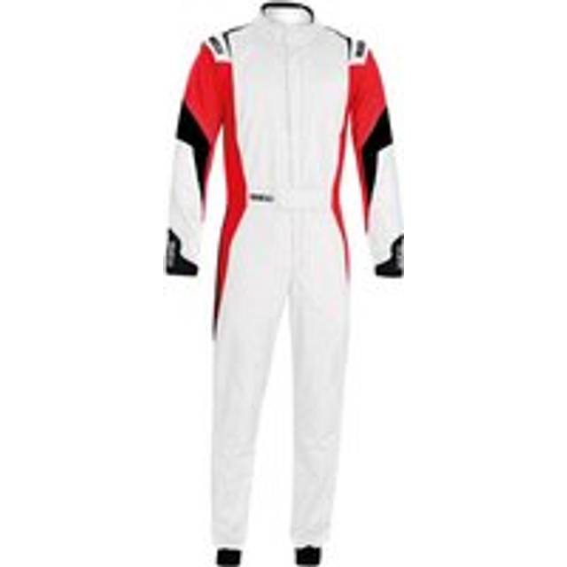Sparco Competition Race Suit - 62, White / Red / Black