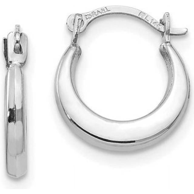 14K White Gold Madi K Small Hoop Earrings